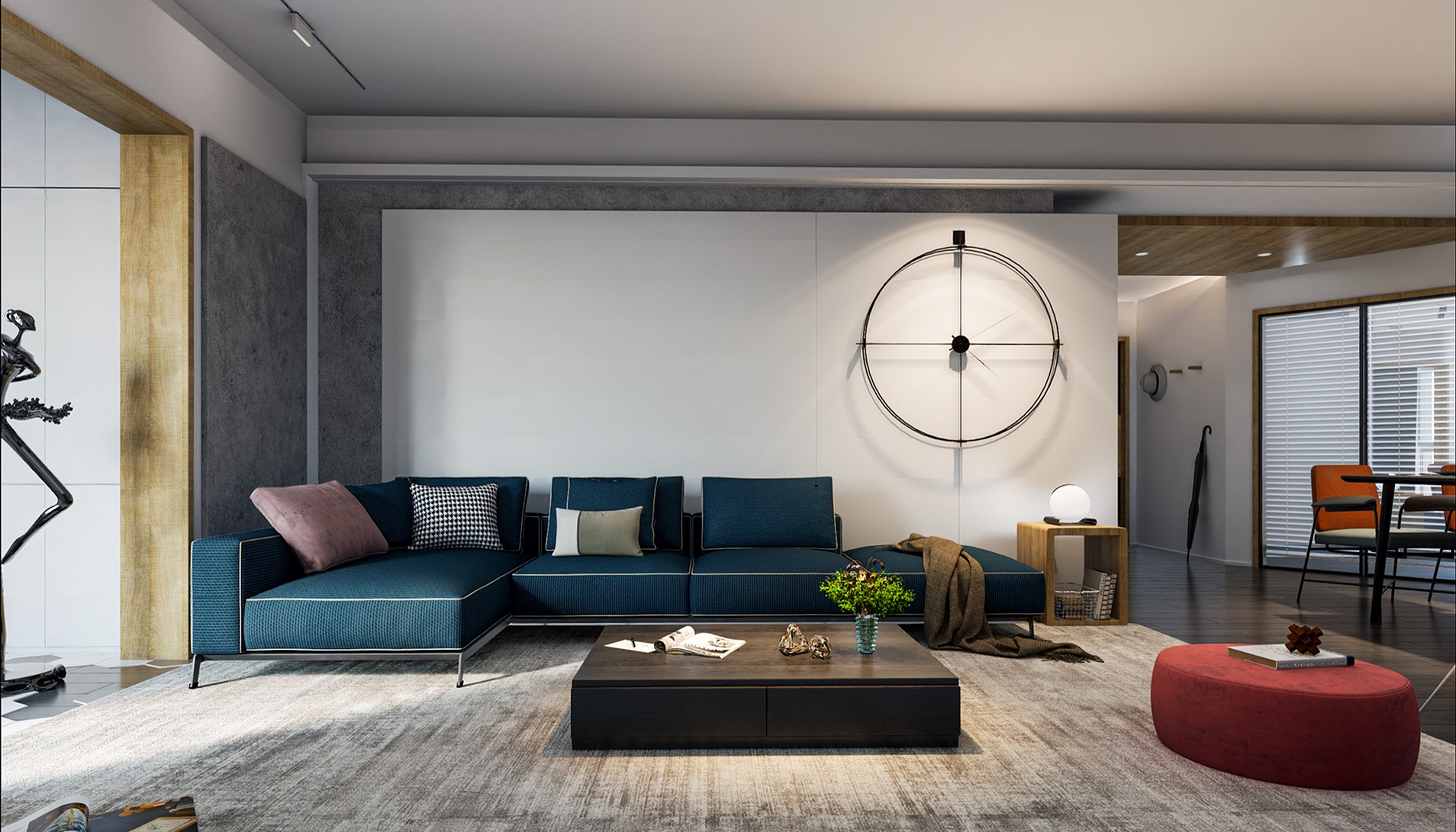 Modern Living Room Sketchup Scene Download Free ID 100000209 (Quoc Vi Phan Phan) (2)